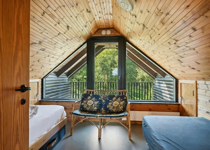 Сasa de vacaciones 70S Holiday Home With Fjord Views At Lyby Beach Roslev