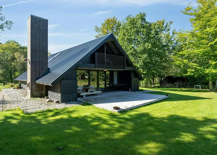 Сasa de vacaciones 70S Holiday Home With Fjord Views At Lyby Beach Roslev